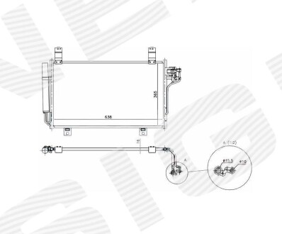 Радиатор кондиционера Signeda RC940326