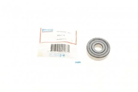 Подшипник шариковый d&gt;30 SKF 6200-2Z (фото 1)