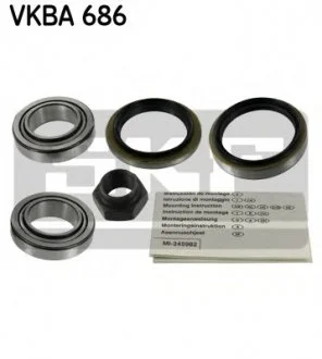 Підшипник маточини переднього колеса, комплект SKF VKBA 686