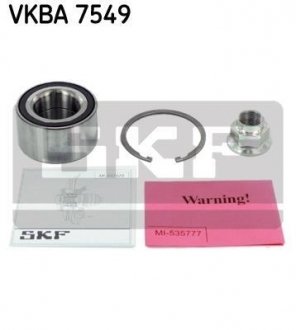 Подшипник колеса, комплект SKF VKBA 7549