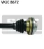 Приводний вал BMW/3 series "1,6-2,0 "05-13" SKF ="VKJC8672" (фото 3)