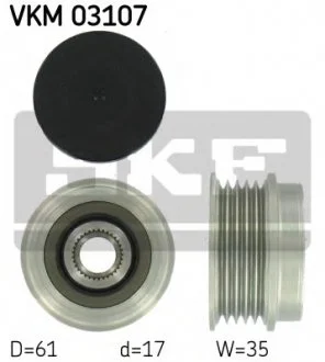 Натяжний ролик поліклинового реміня SKF VKM 03107 (фото 1)