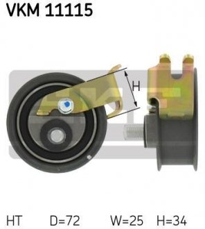 Натяжной ролик, ремень ГРМ SKF VKM 11115