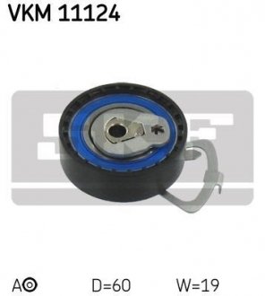 Ролик ремня ГРМ натяжной AUDI/SEAT/SKODA/VW A2/Ibiza/Fabia/Octavia/Bora/Caddy "1,4/1,6L "97>> SKF VKM 11124