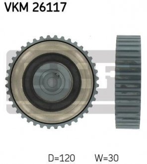 Шкив коленвала RENALT Kangoo 1.9 SKF VKM 26117 (фото 1)