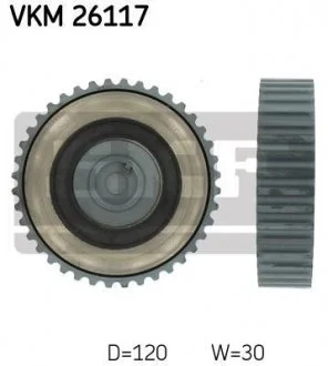 Шкив коленвала RENALT Kangoo 1.9 SKF VKM 26117 (фото 1)