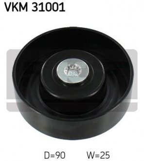 Паразитний / провідний ролик, полікліновий ремінь SKF VKM 31001 (фото 1)