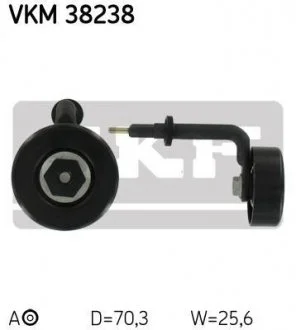 Ролик натяжной BMW/LAND ROVER/MG 3/5/7/X5/Freelander/Range Rover/MG ZT "2,0/3,0L "98>> SKF VKM 38238