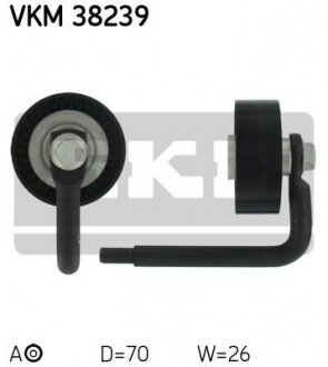 Натяжний ролик, поліклінового ременя (Пр-во) SKF VKM 38239
