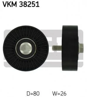 Паразитний / провідний ролик, полікліновий ремінь SKF VKM 38251
