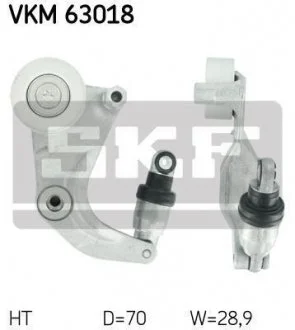 Натяжной ролик, поликлиновой ремень SKF VKM 63018 (фото 1)