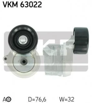 Натяжний ролик, полікліновий ремінь SKF VKM 63022