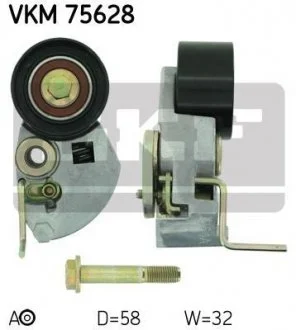 Натягувач ременя HYUNDAI/KIA Accent/Elantra/Santa Fe/Tucson/Cee\'d/Cerato/Sportage "1,5/2,2L "01>> SKF VKM 75628