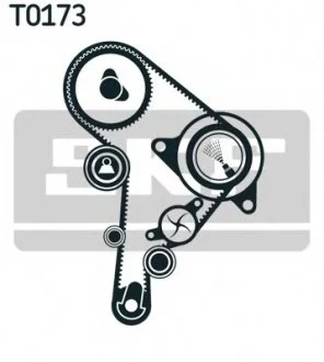 К-кт. ГРМ (рем.+3шт.ролик+крепление) AUDI A3 1,9TDI VW 1,9TDI/SDI SEAT SKODA Octavia, Fabia SKF VKMA 01130