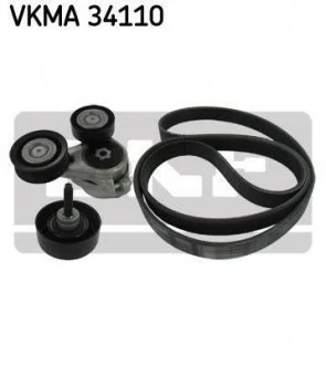 Поликлиновой ременный комплект SKF VKMA 34110