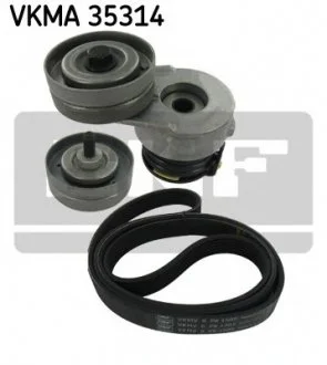 Комплект поликлиновый (ремень+ролики)) SKF VKMA 35314