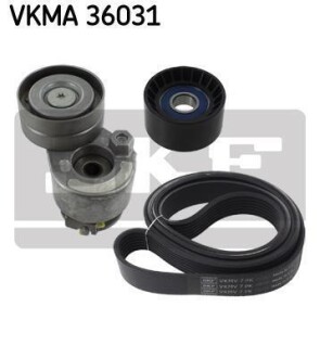 Роликовий модуль натягувача ременя (ролик, ремінь) SKF VKMA 36031 (фото 1)