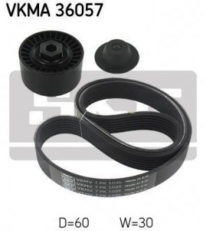 Полікліновий ремінний комплект SKF VKMA 36057