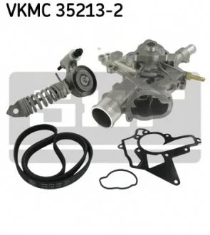 Водяной насос + комплект ручейковых ремней SKF VKMC 35213-2