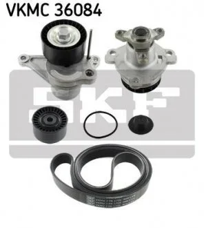 Роликовий модуль натягувача ременя (ролик, ремінь, помпа) SKF VKMC 36084