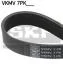 SKF Ремень поликлиновый 7PK1275 NISSAN Navara, Pathfinder 2.5DCI 05- VKMV 7PK1275