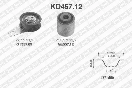 Ролик ременя грм SNR NTN KD45712