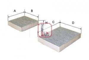 Фільтр салону PEUGEOT/CITROEN "1,6 "09>> SOFIMA S4164CA