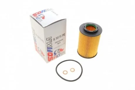 Фильтр масляный HYINDAI/KIA "2,0-2,2 "06-10 SOFIMA S5075PE