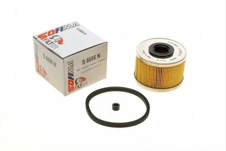 Фильтр топливный RENAULT/OPEL "1,9-2,5 "97-03 SOFIMA S6686N