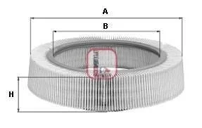 Фильтр воздушный Audi 100 1.8/2.0 -82 SOFIMA S8460A