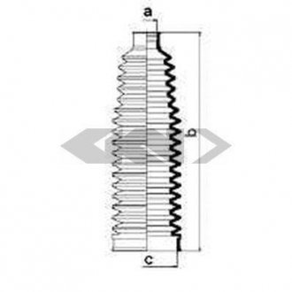 Пильовик кермового механізму SPIDAN 84076 (фото 1)