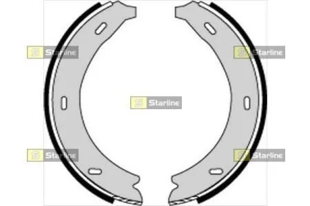 Тормозные колодки барабанные, к-кт. STARLINE BC 07320 (фото 1)