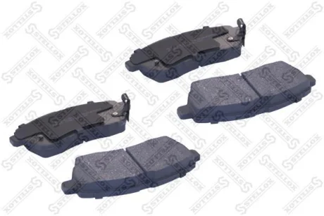 Колодки гальмівні передні (диск) Swift 2010-/Mazda2/Fiests 08-/Materia \Ford Fiesta 1.25-1.6i/1.4-1.6DCi 08> STELLOX 000087BSX (фото 1)