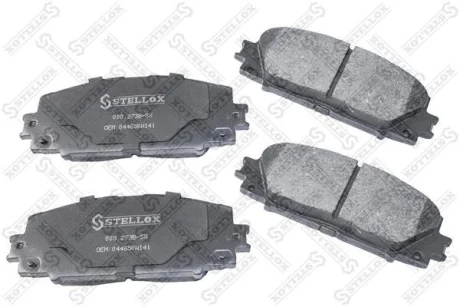 Колодки гальмівні передні (диск) Toyota Prius 1.8 Hybrid 09> STELLOX 000273BSX (фото 1)