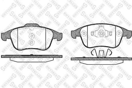Колодки гальмівні передні (диск) RENAULT CLIO IV, FLUENCE, GRAND SCENIC III, LAGUNA, LAGUNA III, LATITUDE, MEGANE, MEGANE III, SCENIC III 1.2-3.5 10.07- STELLOX 002002SX