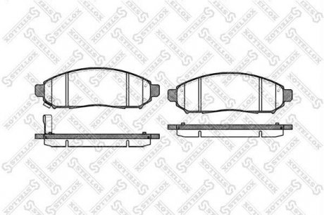 Колодки гальмівні передні NISSAN R51/D40 STELLOX 002014SX