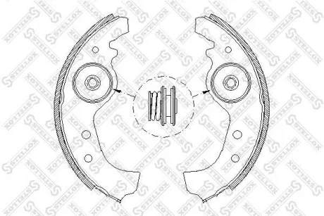 Фото 1 - колодки гальмівні задні (барабані) FIAT UNO 83-95, SEAT IBIZA 84-93 REAR STELLOX 026101SX Колодки гальмівні задні (барабані) FIAT UNO 83-95, SEAT IBIZA 84-93 REAR STELLOX 026101SX (фото 1)