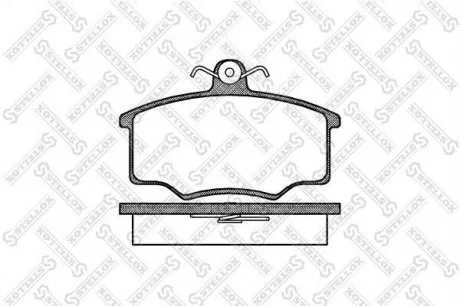 Колодки гальмові передні (15.3mm) Audi 80 -86 (диск вентильований) (Lucas) STELLOX 057 000-SX