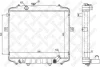 Радіатор охолодження двигуна H-100 Porter 96~ STELLOX 1026607SX (фото 1)