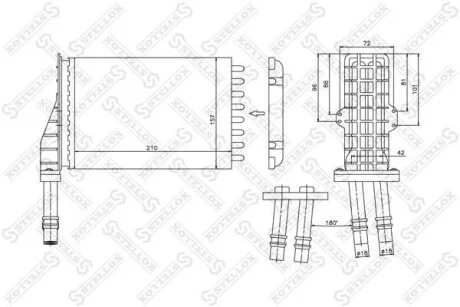 Радіатор опалення салону Renault Espace all 97> STELLOX 1035026SX