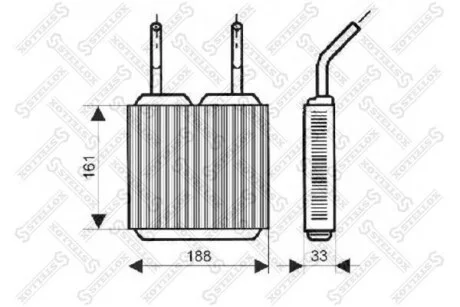 Радіатор опалення салону Opel Kadett all 84-93 STELLOX 1035045SX