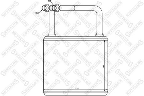 Радіатор опалення салону MB W211/C219 02> STELLOX 1035145SX (фото 1)