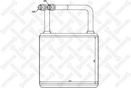 Радіатор опалення салону MB W211/C219 02> STELLOX 1035145SX