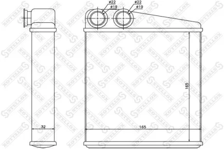 Радіатор опалення салону Nissan Note/Micra III all 03&gt; STELLOX 1035173SX (фото 1)