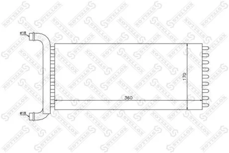 Радіатор опалення салону MB Sprinter all 06> STELLOX 1035201SX