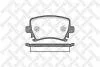 Колодки гальмівні зад. VW Touran 1.6 1.9 TDI 2.0 TDI 02.03- Skoda STELLOX 1042 000B-SX (фото 1)