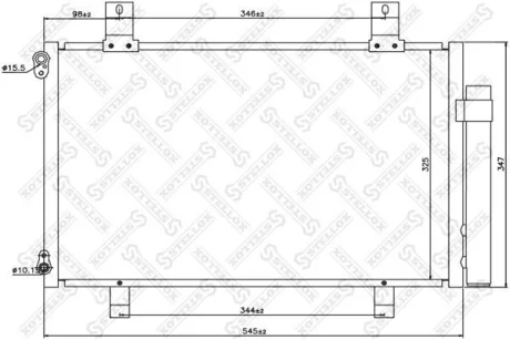 Радіатор кондиціонера SWIFT STELLOX 1045567SX
