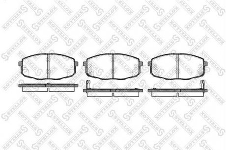 К-кт перед. гальм. колодок Kia Carens II 1.6,1.8,2.0 CRDi 07- STELLOX 1049 002-SX