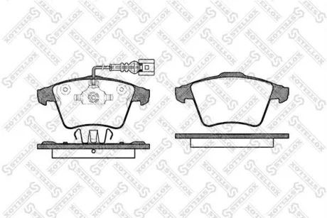 Колодки гальмівні передні (диск) VW Touareg 3.0-6.0 V12 04> STELLOX 1056022SX
