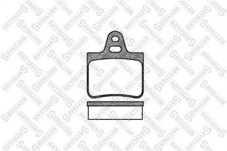 Тормозные колодки дисковые Citroen BX 83-. STELLOX 113 000-SX (фото 1)